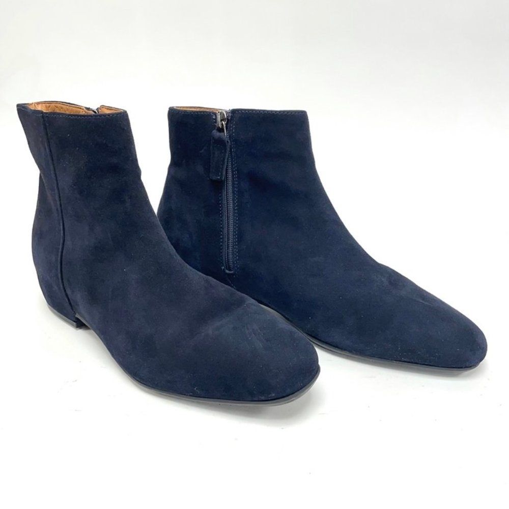 Aquatalia Navy Ulyssa Ankle Boot Sz 8.5